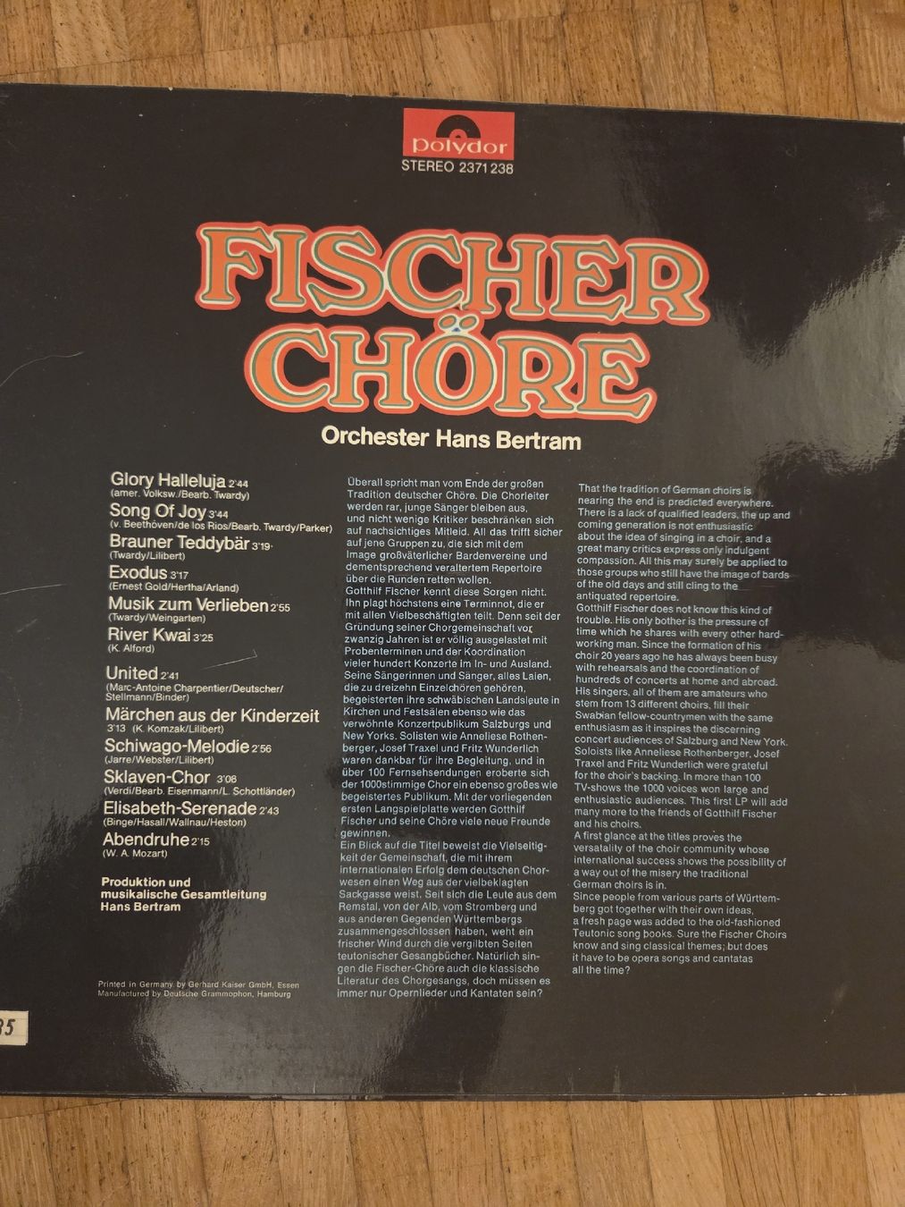 Dischi in vinile: Fischer Chöre Schallplatten, 8 Stk – Usato da Jegenstorf venduto da AloeVera19 7