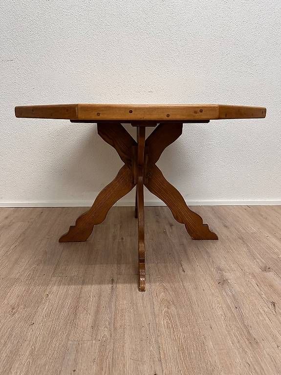 Tavoli: Vintage achteckiger Schiefertisch mit Intarsien – Usato da Obernau venduto da Arche_Noah_Brocki 1