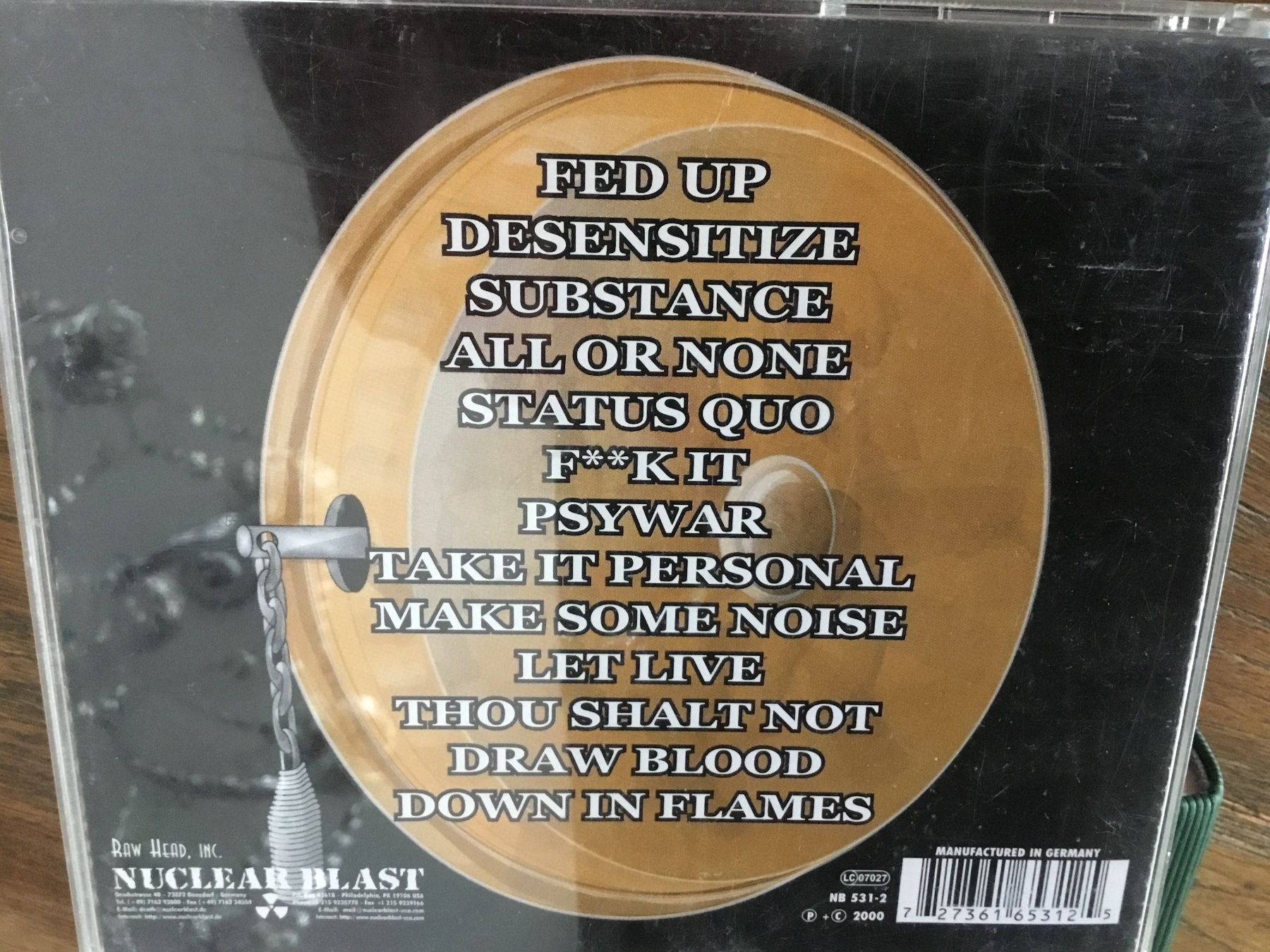 CDs: Pro-Pain - Round 6 CD  💿 – Gebraucht aus Thierachern von sweden08 1