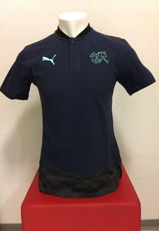 PUMA T-SHIRT MIT Schweizer NATI-LOGO  Navy  Gr. XL