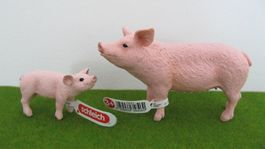 Schleich Schwein und Ferkel, Top Zustand!