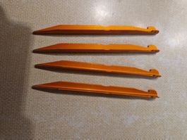 4 Zeltheringe Aluminium Orange