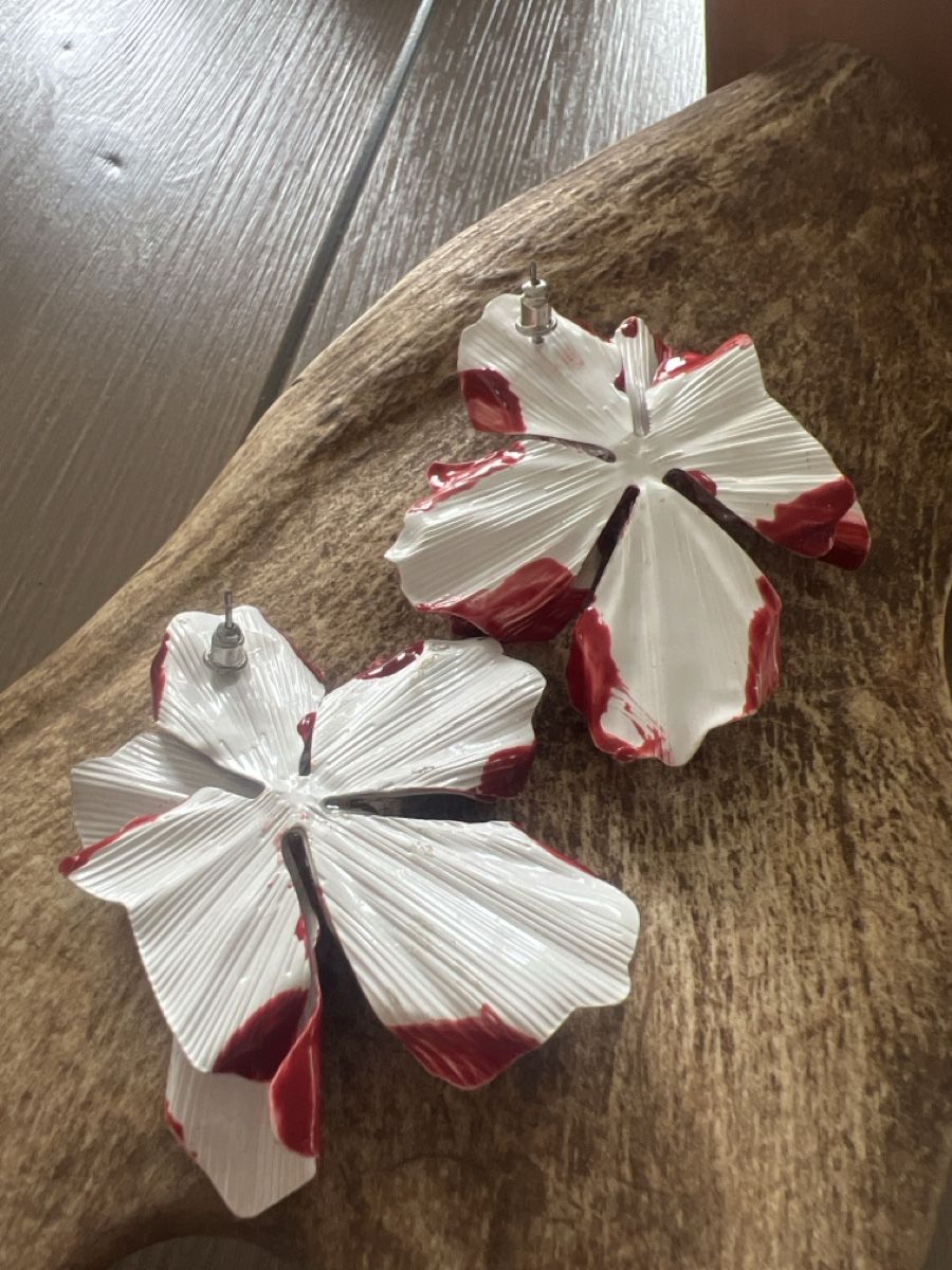Ohrringe & -stecker: Rote Blumenohrringe – Neu (gemäss Beschreibung) aus Seon von Sunny-Schmuck78 2
