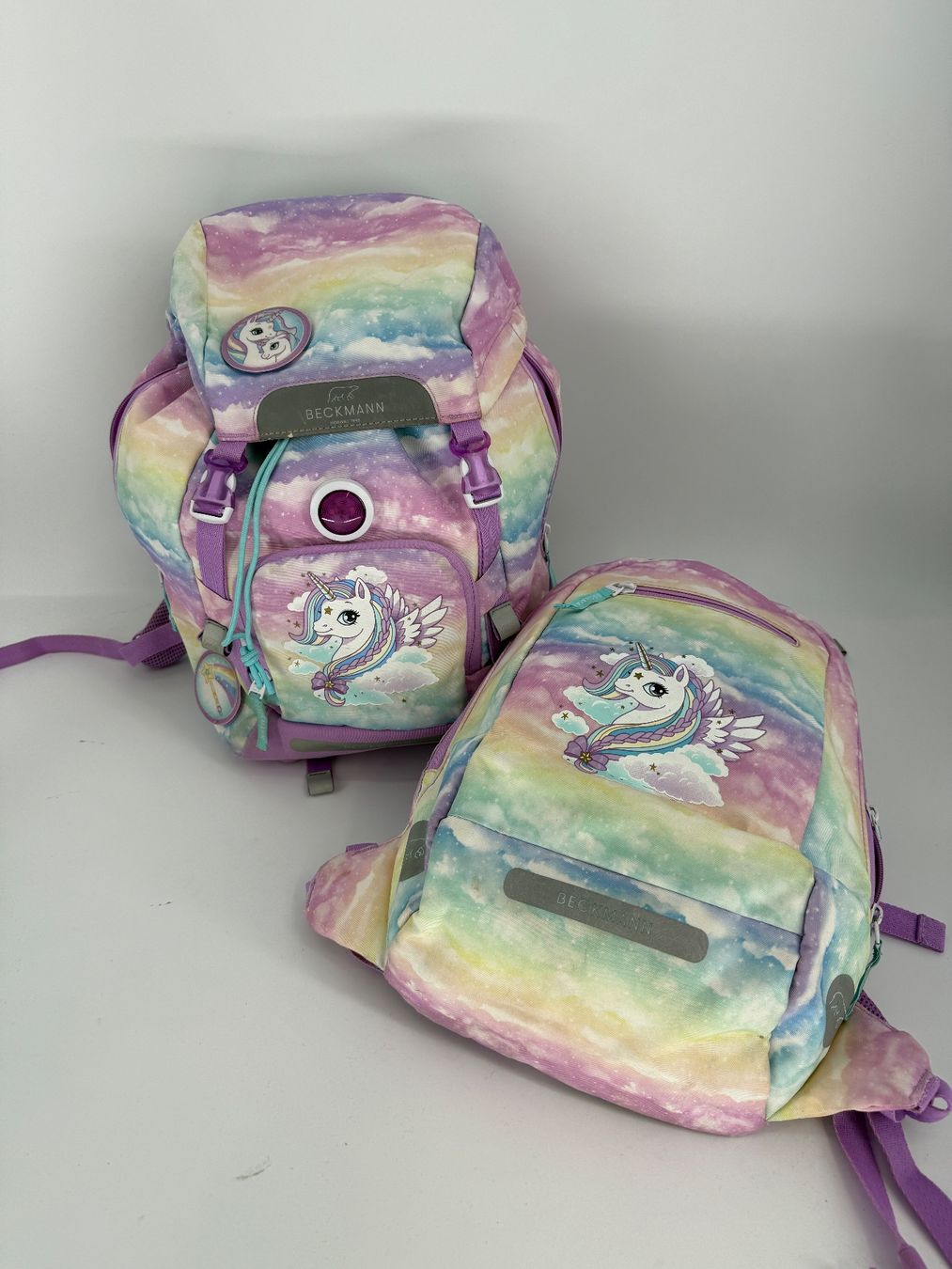 Borse & Zaini: Beckmann Schulrucksack mit Turnrucksack Unicorn – Usato da Auenstein venduto da moin.