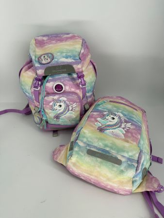 Beckmann Schulrucksack mit Turnrucksack Unicorn