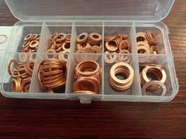 Kit mit 200 Kupferscheiben - Kit de 200 rondelles en cuivre