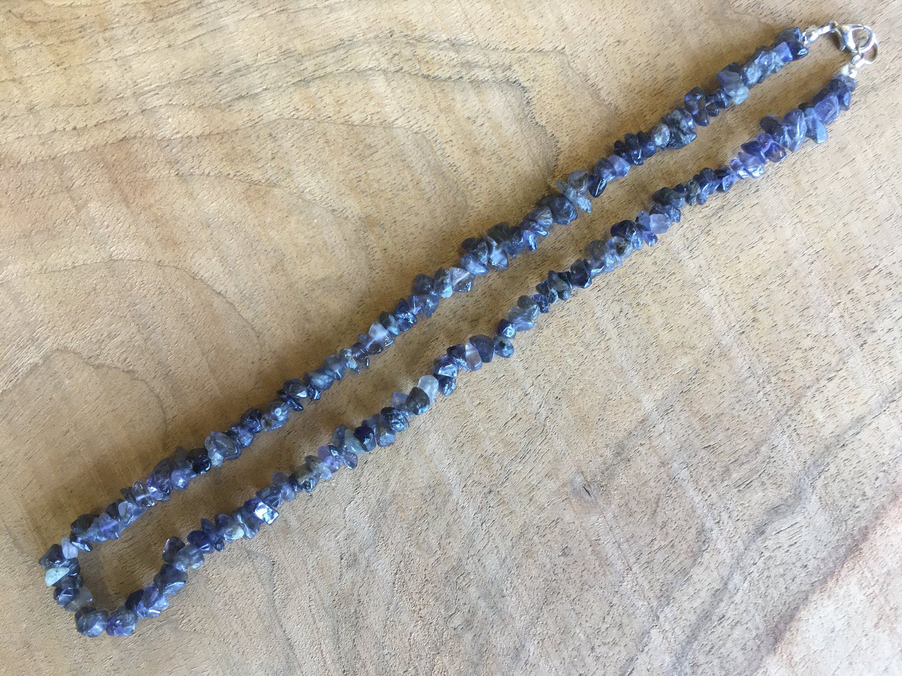 Catenine: WASSERSAPHIR HALSKETTE  SPLITTERKETTE  44cm – Nuovo e nell'imballaggio originale da Aesch ZH venduto da LiquidAktion 2