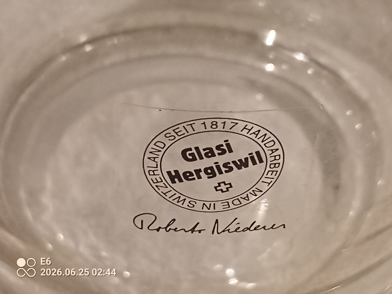 Glasi Hergiswil Caraffe: Karaffe von der Glasi Hergiswil – Usato da Zürich venduto da Mitzi6 2