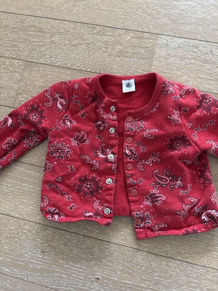 Petit Bateau Vestes & Manteaux: Petit Bateau Cardigan Size 18m/81cm red pattern – D'occasion à Zürich par muz_5h6k