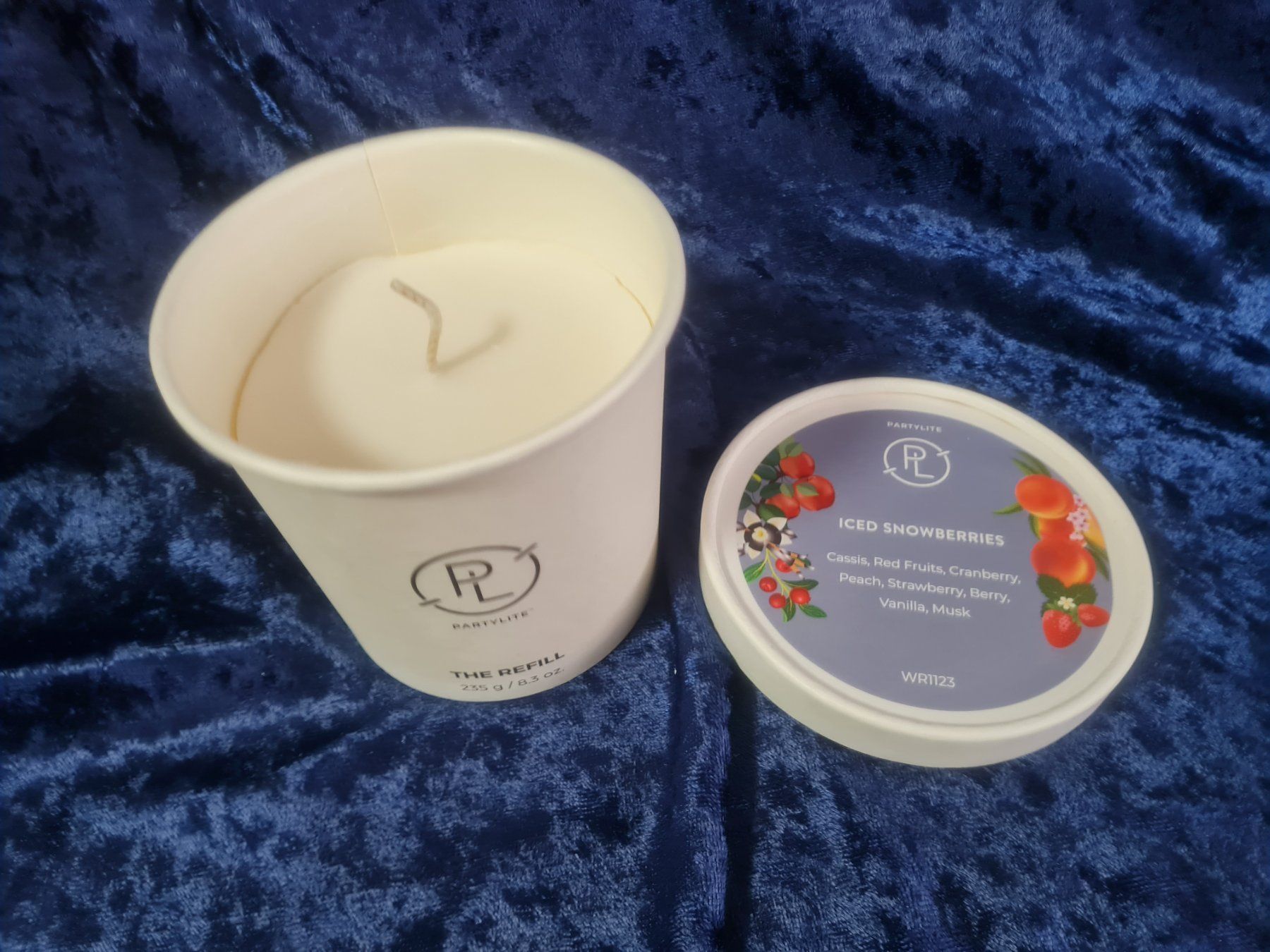 Partylite Candele: PartyLite - Nachfüll-Kerze Iced Snowberries, Refillable – Nuovo e nell'imballaggio originale da Othmarsingen venduto da Kleibai