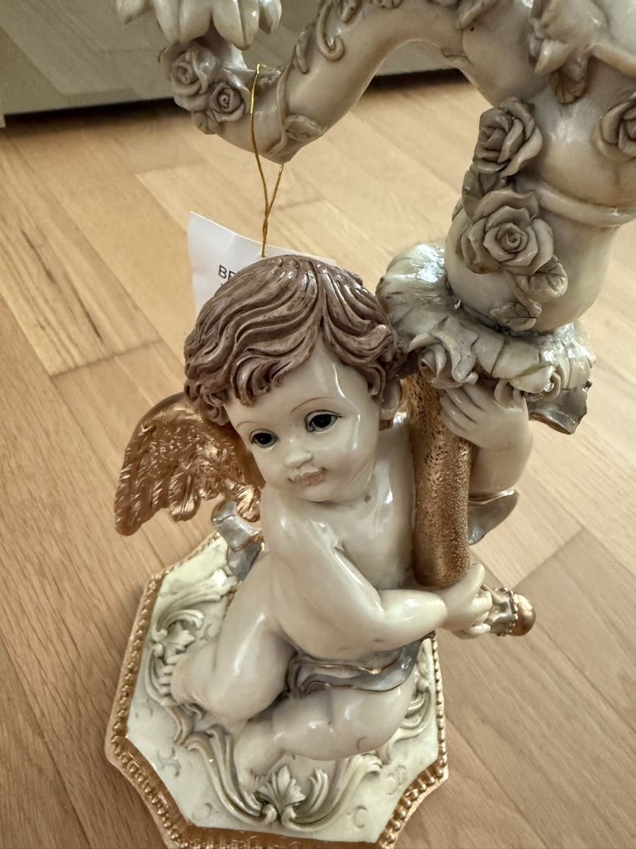 Portacandele: Kerzenständer mit Engelmotiven – Nuovo (secondo la descrizione) da Winterthur venduto da yar_dpp8 2