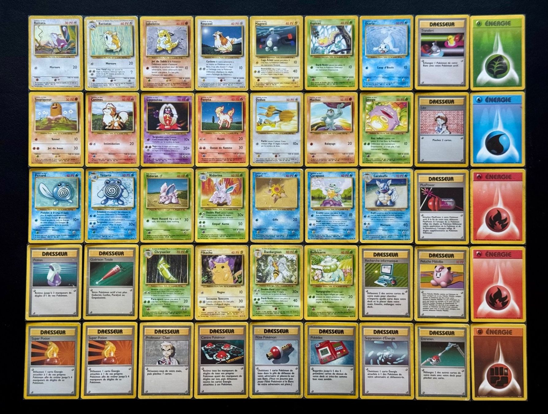 Pokémon Carte collezionabili: 45 Pokémon Cards | Base Set | FRA – Usato da Soyhières venduto da Spartan117