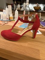 Chaussures rouges femme T-bar talon haut pointure 38