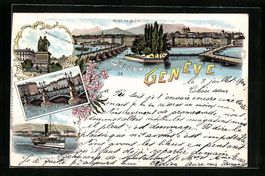 Litho Geneve, Vue generale, Monument nat