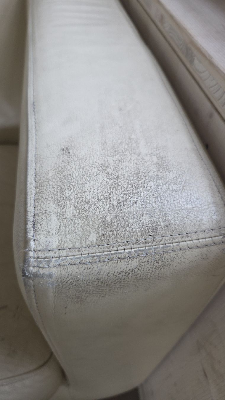 Divani: Kunstledersofa Creme – Usato da Münsingen venduto da slieus 7