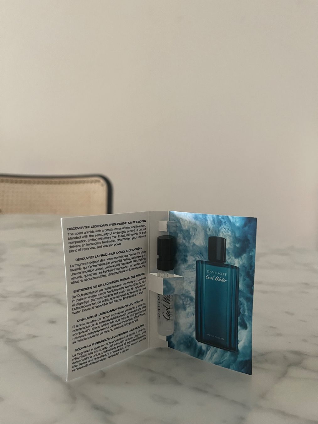 Davidoff Profumi & Eau de Toilette: Davidoff Cool Water Eau de Toilette Sample – Nuovo e nell'imballaggio originale da Wetzikon ZH venduto da MW.S 1