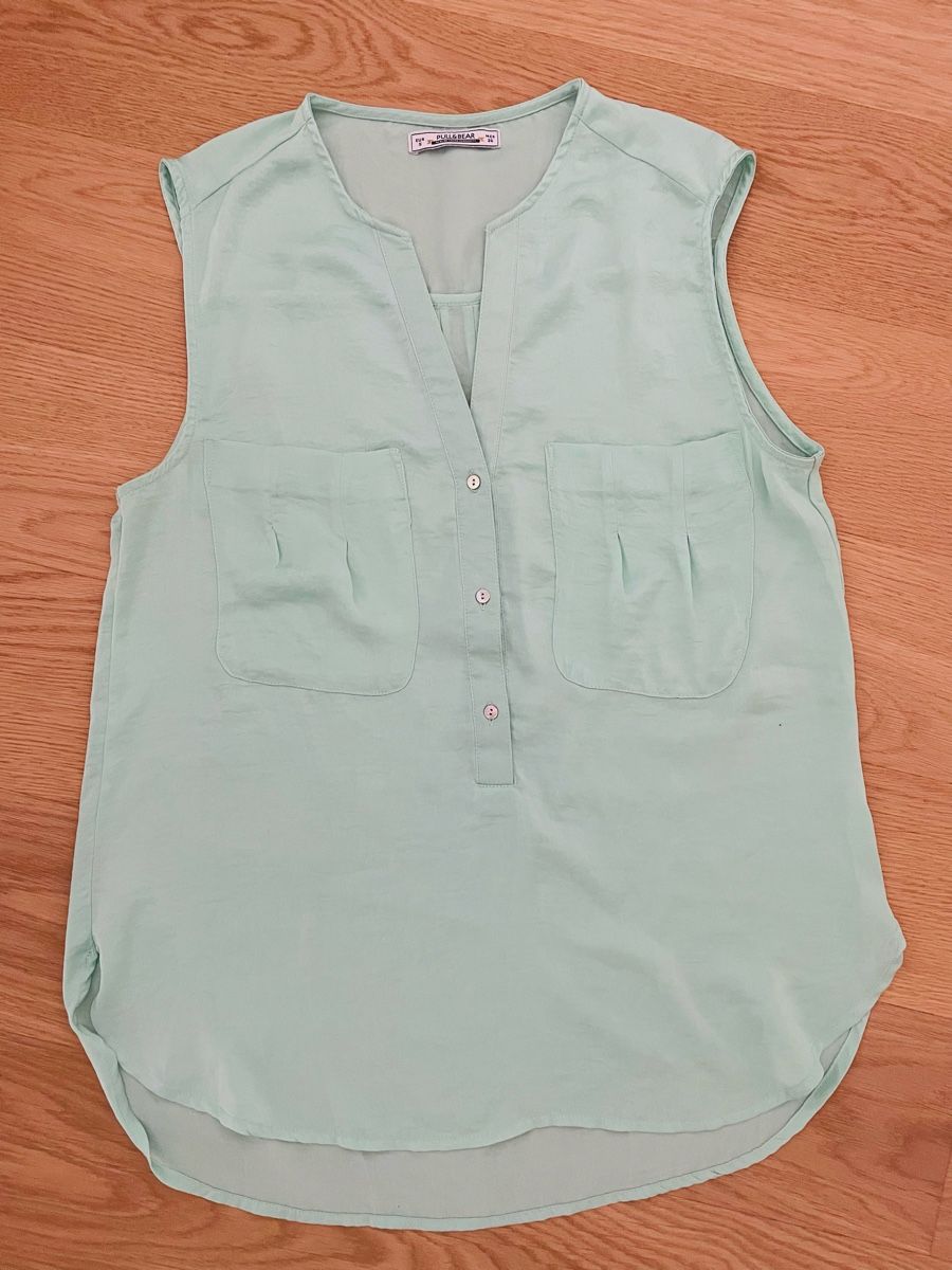 Pull&Bear T-shirt: Shirt Gr. S Pull&Bear, grün – Usato da Wichtrach venduto da estrella03