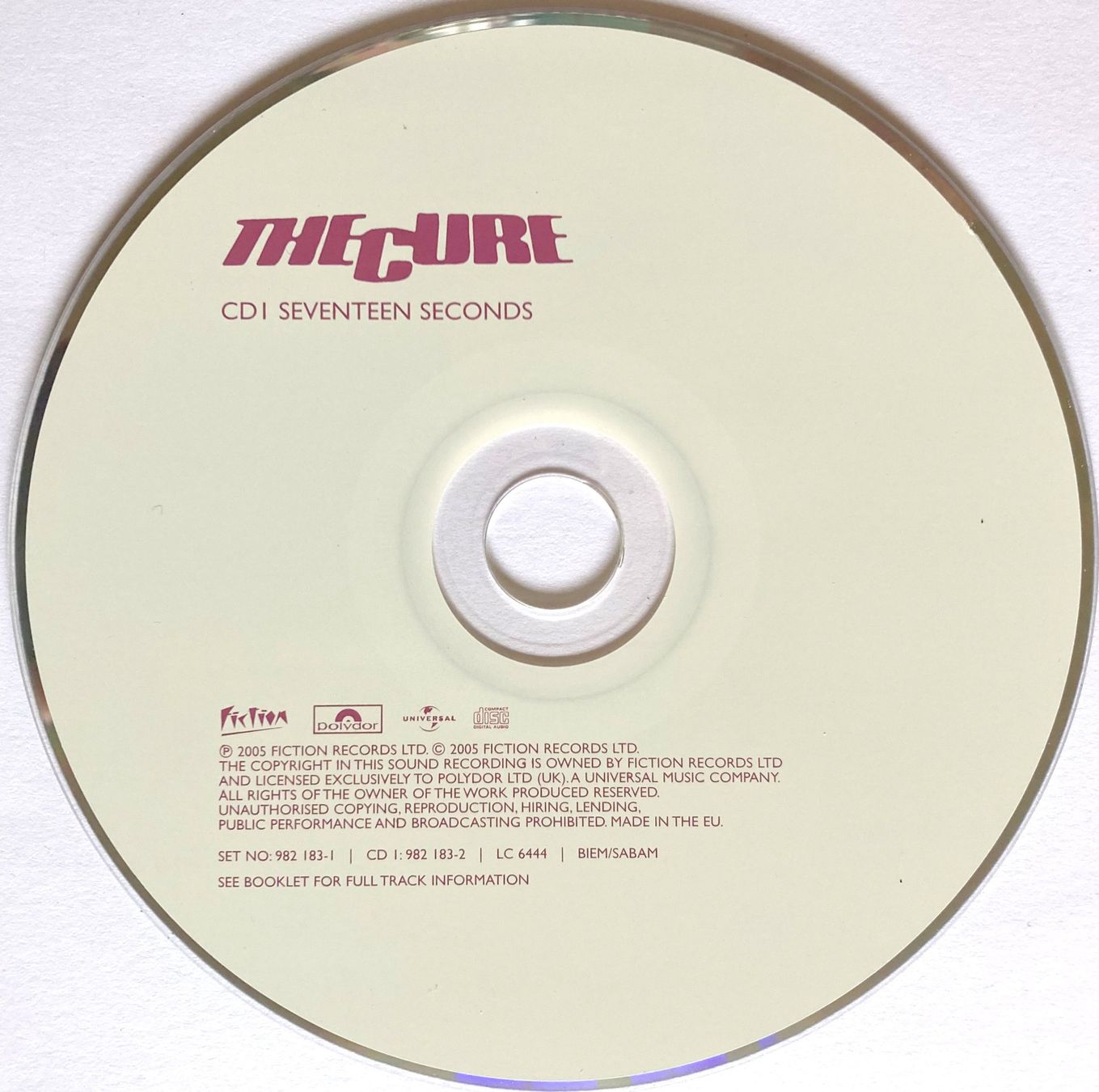 CD: THE CURE - SEVENTEEN SECONDS – Usato da Bottens venduto da hotter-than-hell 4