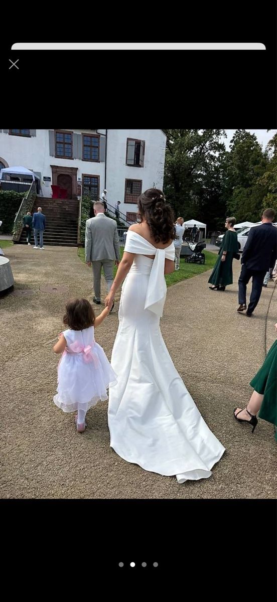 Vestiti: Brautkleid Grösse 38 elegant & figurbetont – Usato da Ettingen venduto da bey_fq62 2