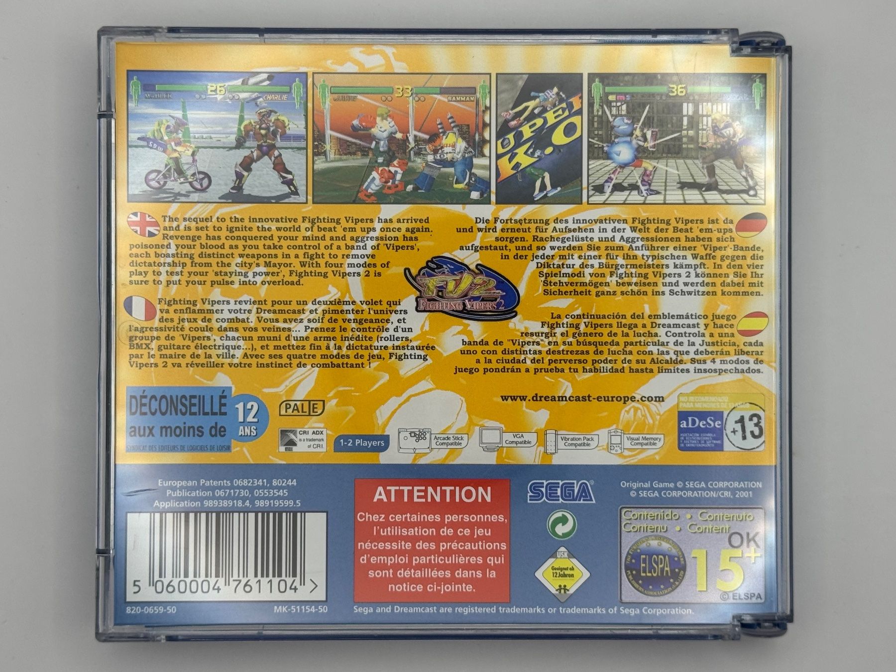 Sega Spiele: Dreamcast Fighting Vipers 2 – Gebraucht aus Bettlach von awi_7jcb 1