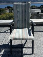 2x Alu Klappsessel Gartenstuhl verstellbar mit Sitzkissen