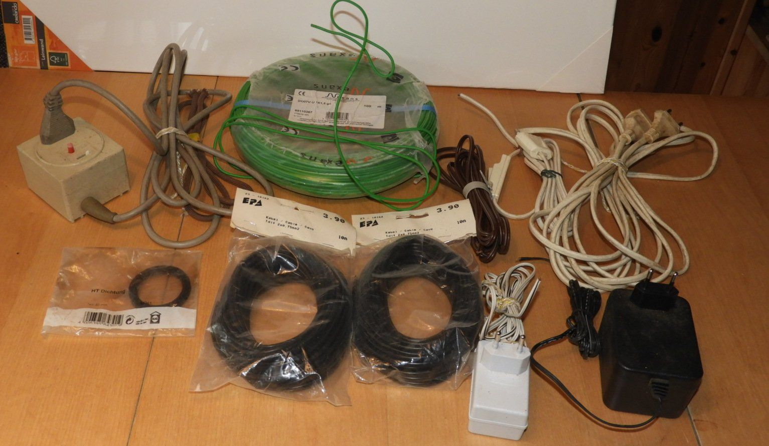 Cavi: ELEKTRO, 100M  DRAHT NEXANS  + STROM UNTERBRECHER – Nuovo e nell'imballaggio originale da Ettingen venduto da troll-mutter 3