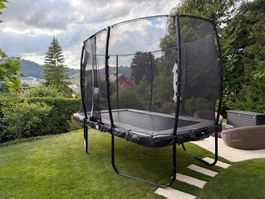 Trampolin EXIT Elegant Economy mit Netz guter Zustand