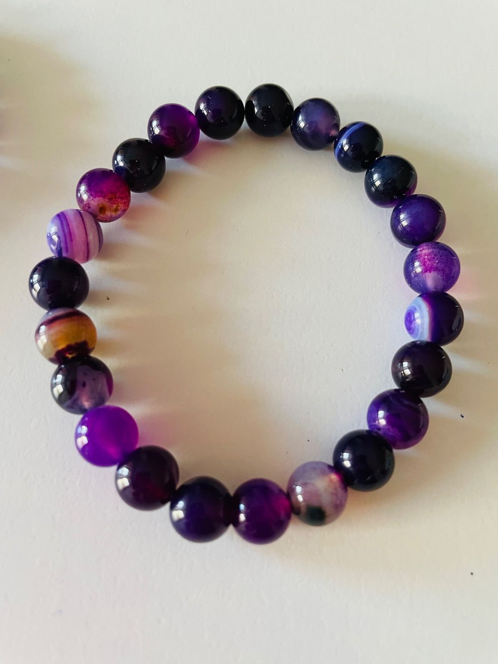 Bracciali & Braccialetti: 3x Amethyst Armband. Set. – Usato da Sursee venduto da Slnko1975 2