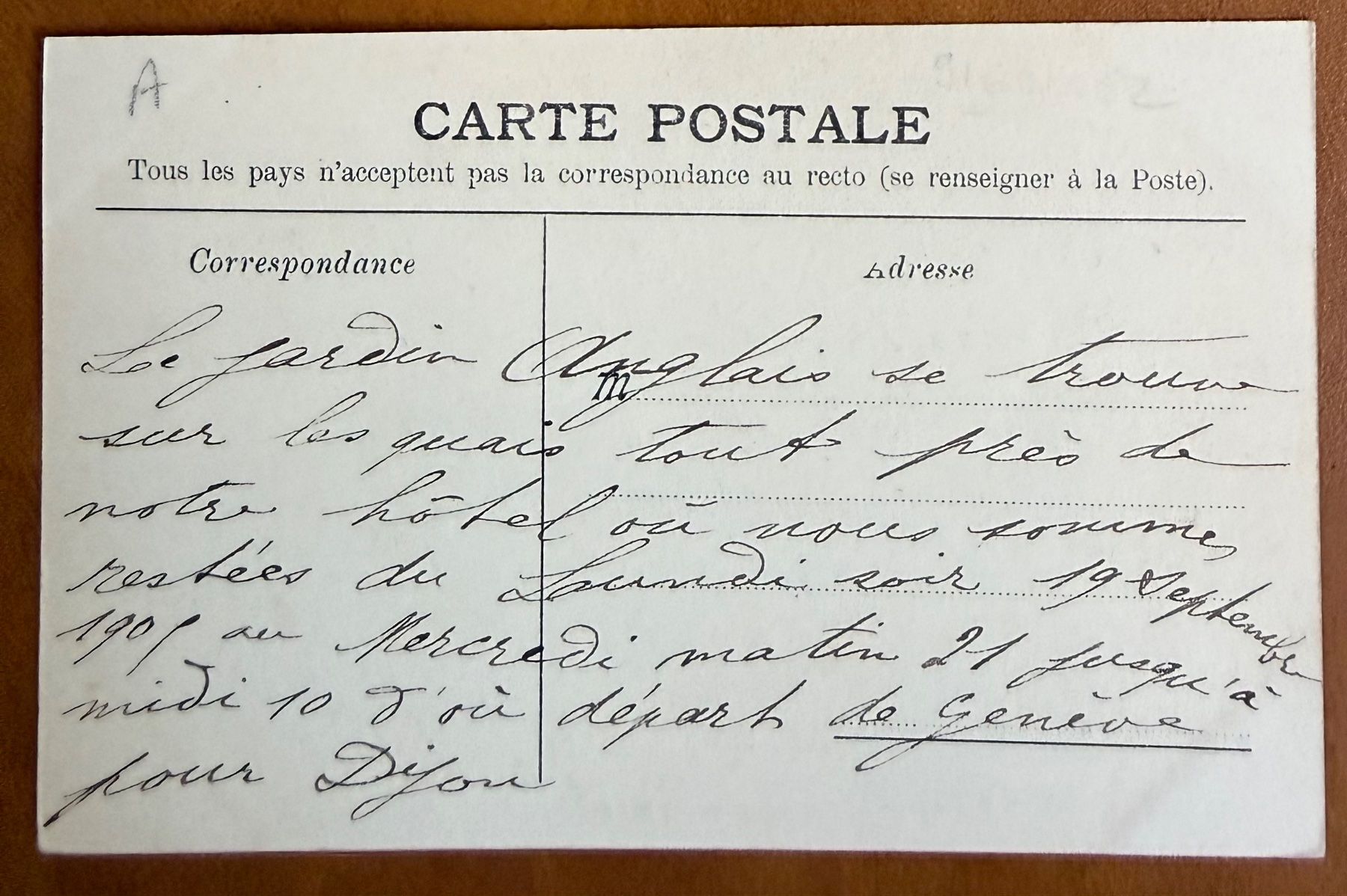 Cartes postales: Genève - Jardin anglais. -Animation – D'occasion à Lutry par Ediego 2