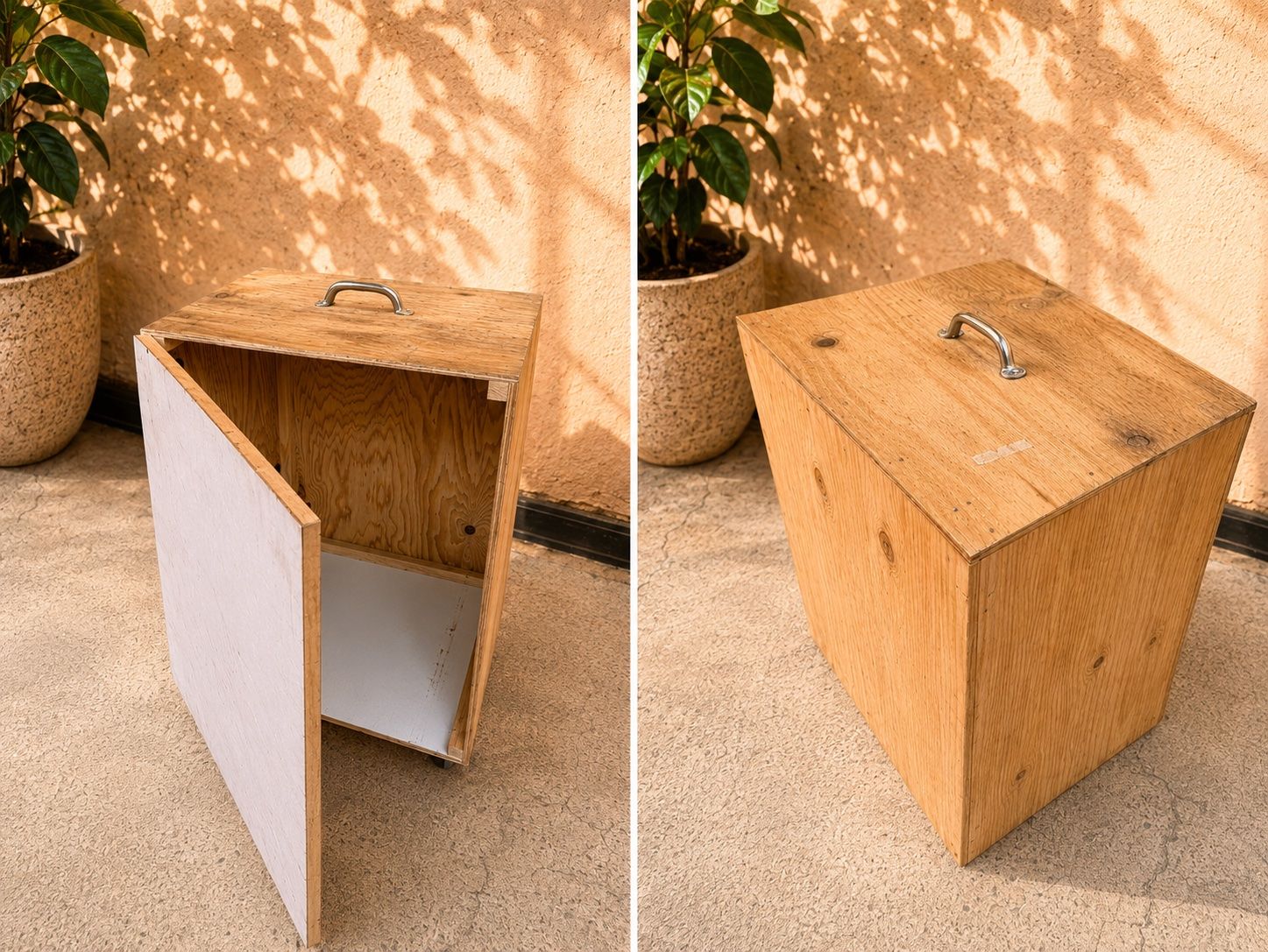 Caisses de transport: Mobile Transportbox Holz auf Rollen – D'occasion à Fulenbach par Annie.s_Mid_Century