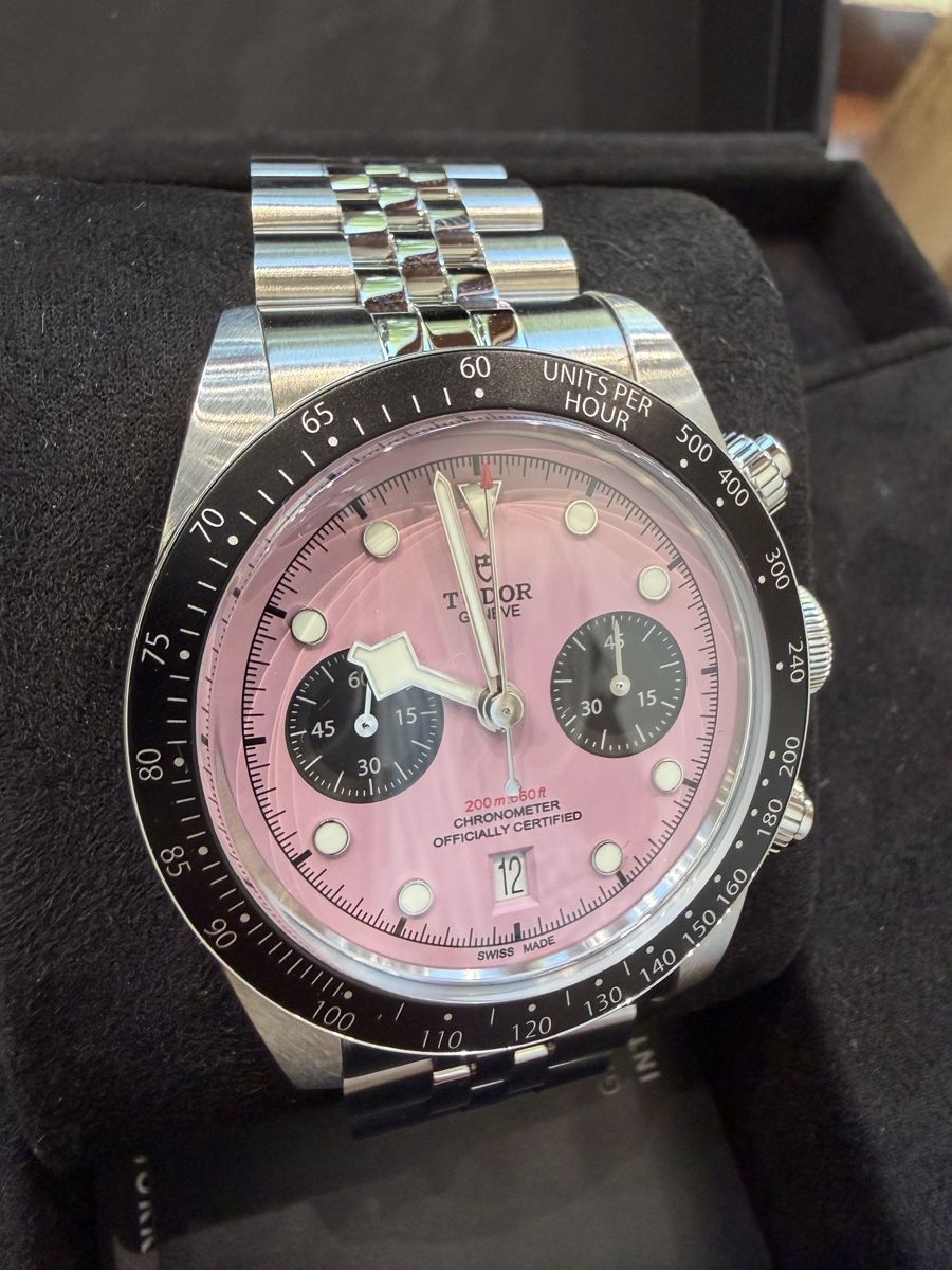 Tudor Orologi: Tudor black Bay chrono pink Miami  – Usato da Genève venduto da Heritage_geneve 1