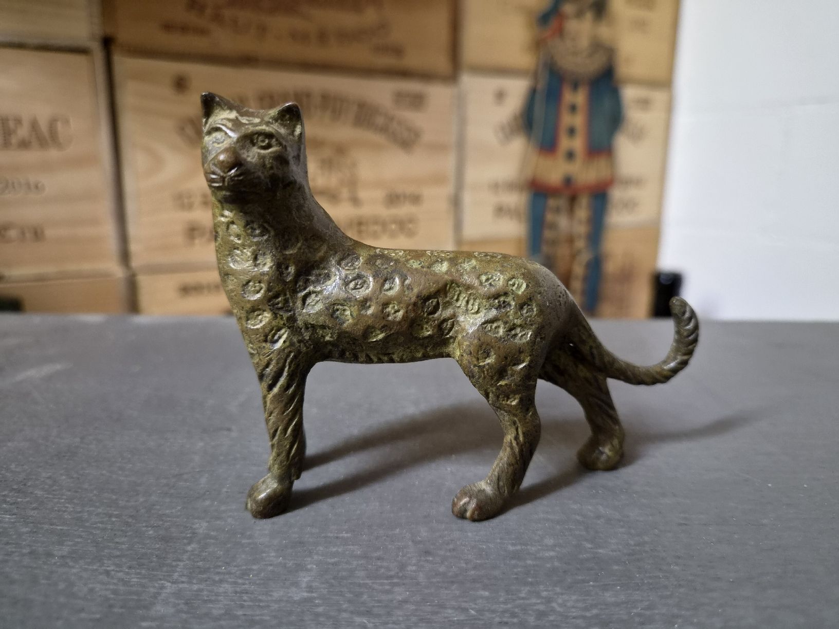 Statuette: Leoparden Figur aus Messing – Usato da Wetzikon ZH venduto da Tothart 1
