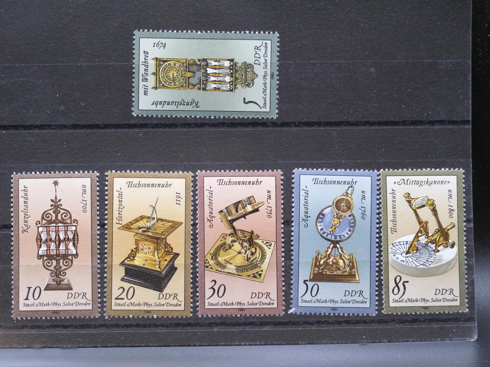 Tous les timbres: DDR 1983 Sand & Sonnenuhren ** – D'occasion à Wil SG par fva01