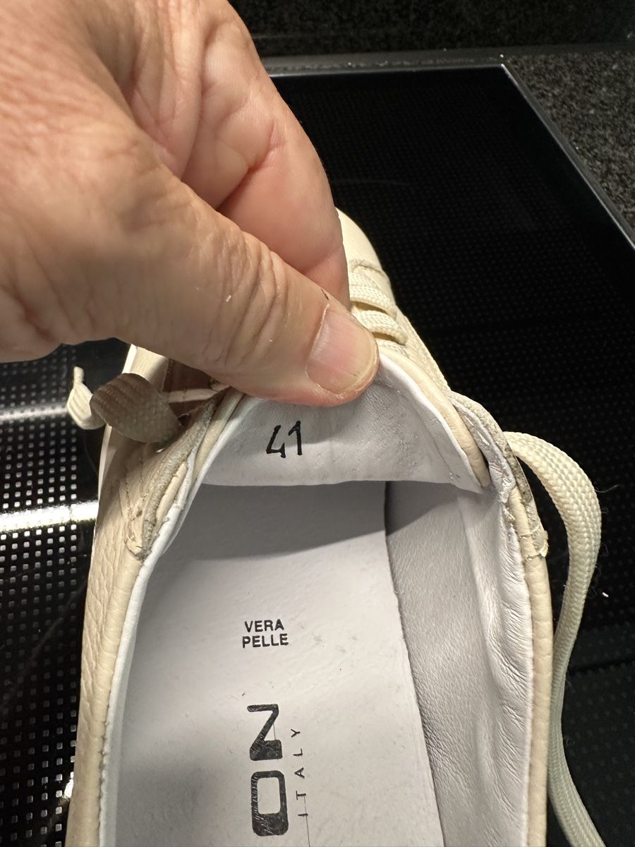 Scarpe da uomo: Exton Sneaker Leder beige Grösse 41 Italien – Nuovo (secondo la descrizione) da Stansstad venduto da Dalmatinerhjf 3
