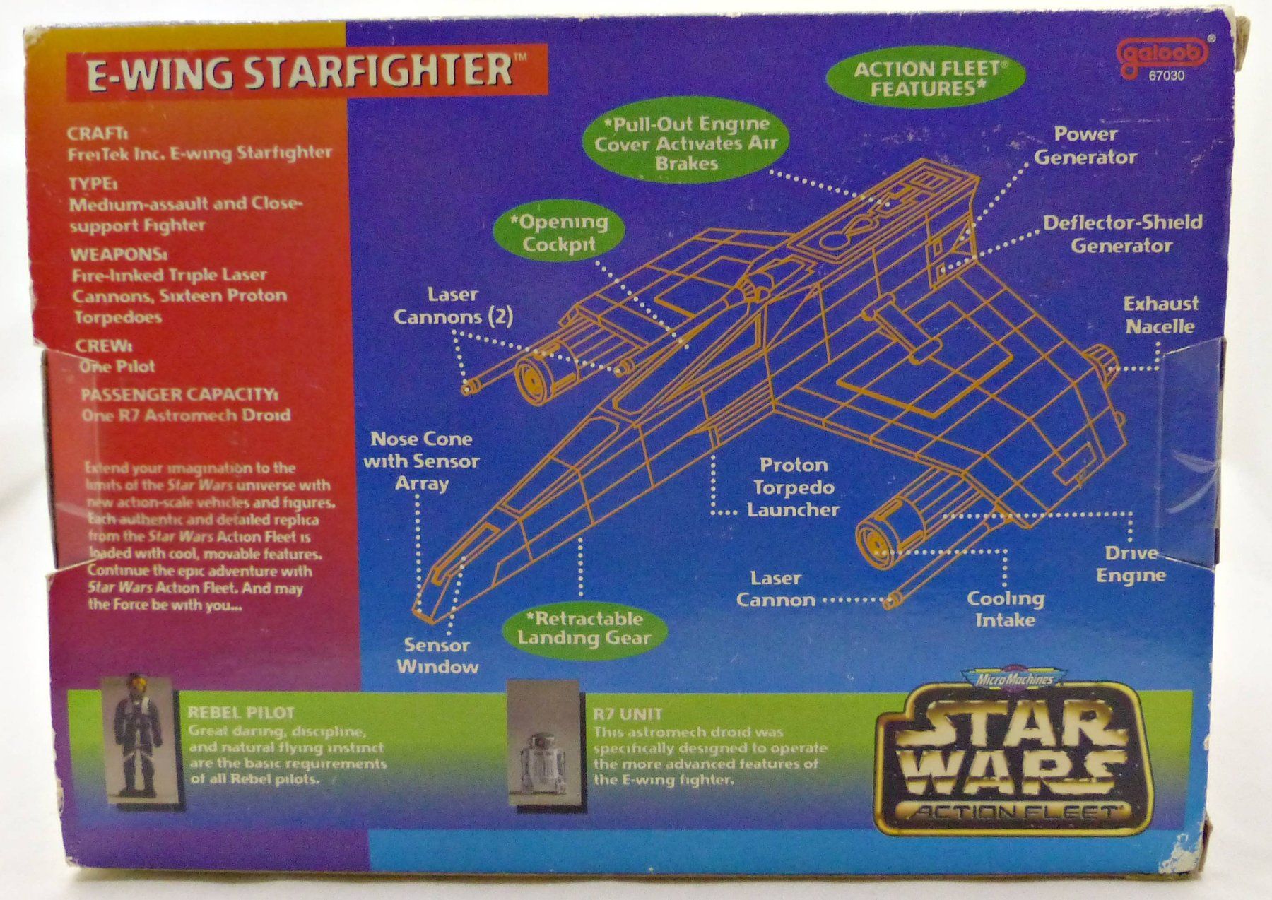 Star Wars Statuette: E-WING STARFIGHTER STAR WARS MICRO MACHINE RARE 1997 – Nuovo e nell'imballaggio originale da Lugano venduto da YouWantUS 2