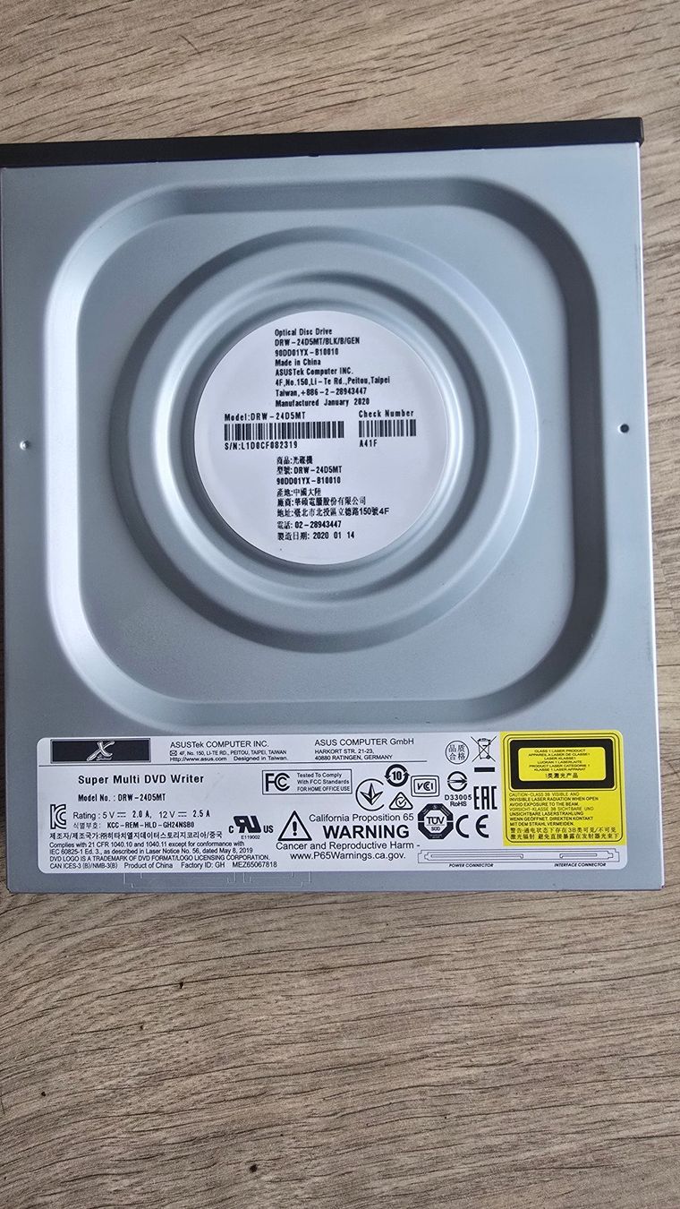 Asus Lecteur multimedia & Streamer: CD/DVD Writer Asus DRW-24D5MT – D'occasion à Hochwald par Bolli09 1