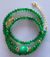Smaragdgrüne Jade Kette 2