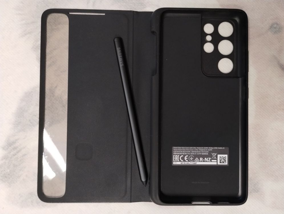 S21 Ultra Clear View Case With S Pen Ultra 5g Samsung Smart Smart