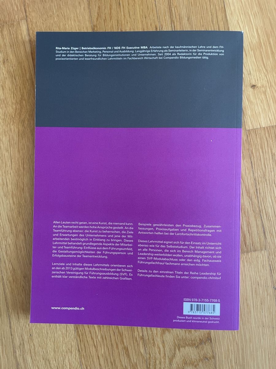 Libri: compendio: Teamführung – Nuovo (secondo la descrizione) da Walenstadt venduto da ste_mp6f 1