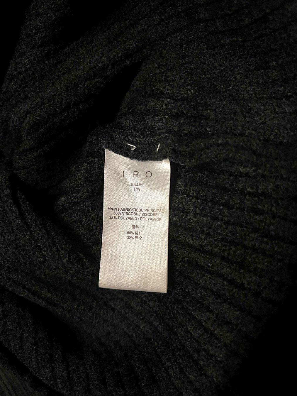 Iro Vestiti: Robe pull noire IRO col roulé, taille S – Usato da Genève venduto da alfalfa 3