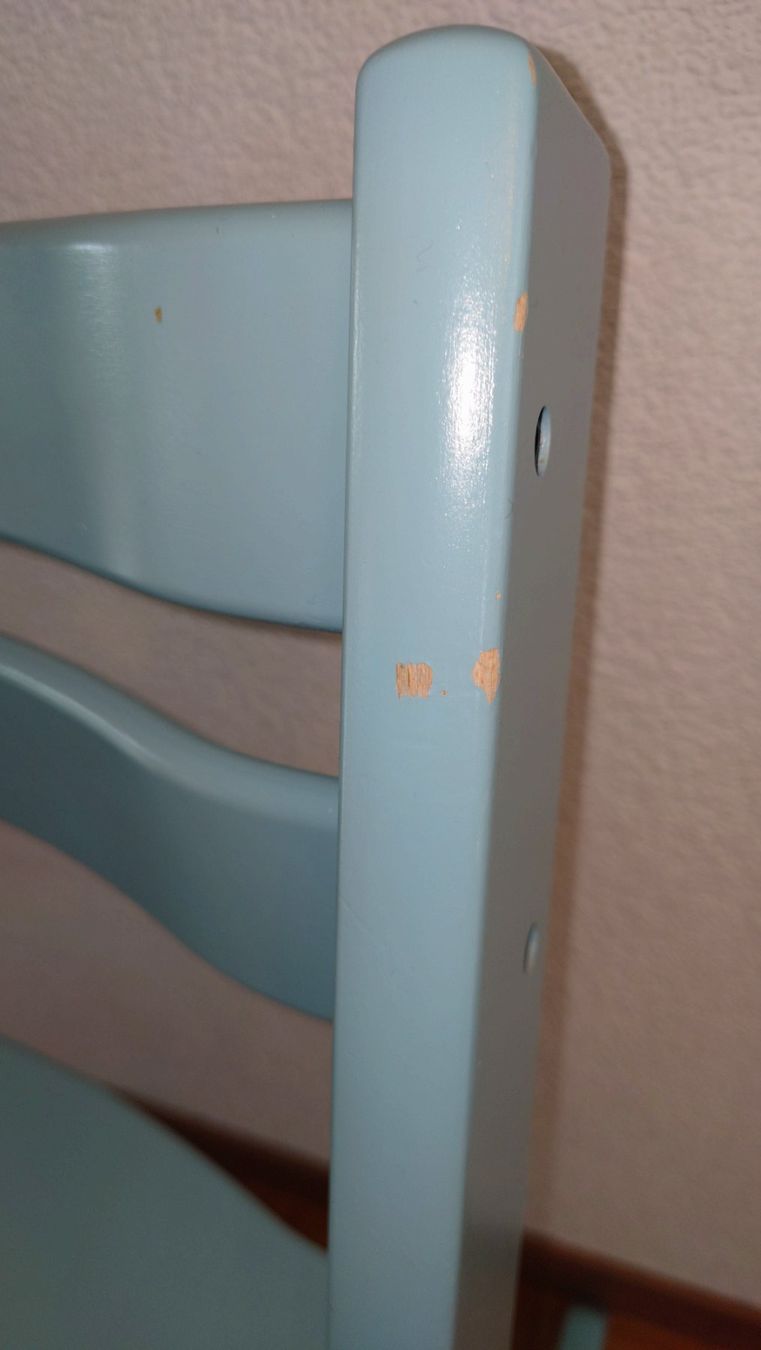Stokke Seggioloni: Original Stokke Tripp Trapp blau mit Bezug – Usato da Schliern b. Köniz venduto da Schnumy 6