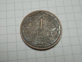 Niederlande 1 Cent, 1921 neuwertige Münze