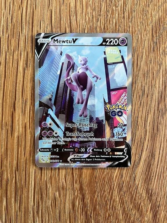 Pokémon Sammelbilder & Trading cards: Mewtu V – Neu (gemäss Beschreibung) aus Felsberg von samigro