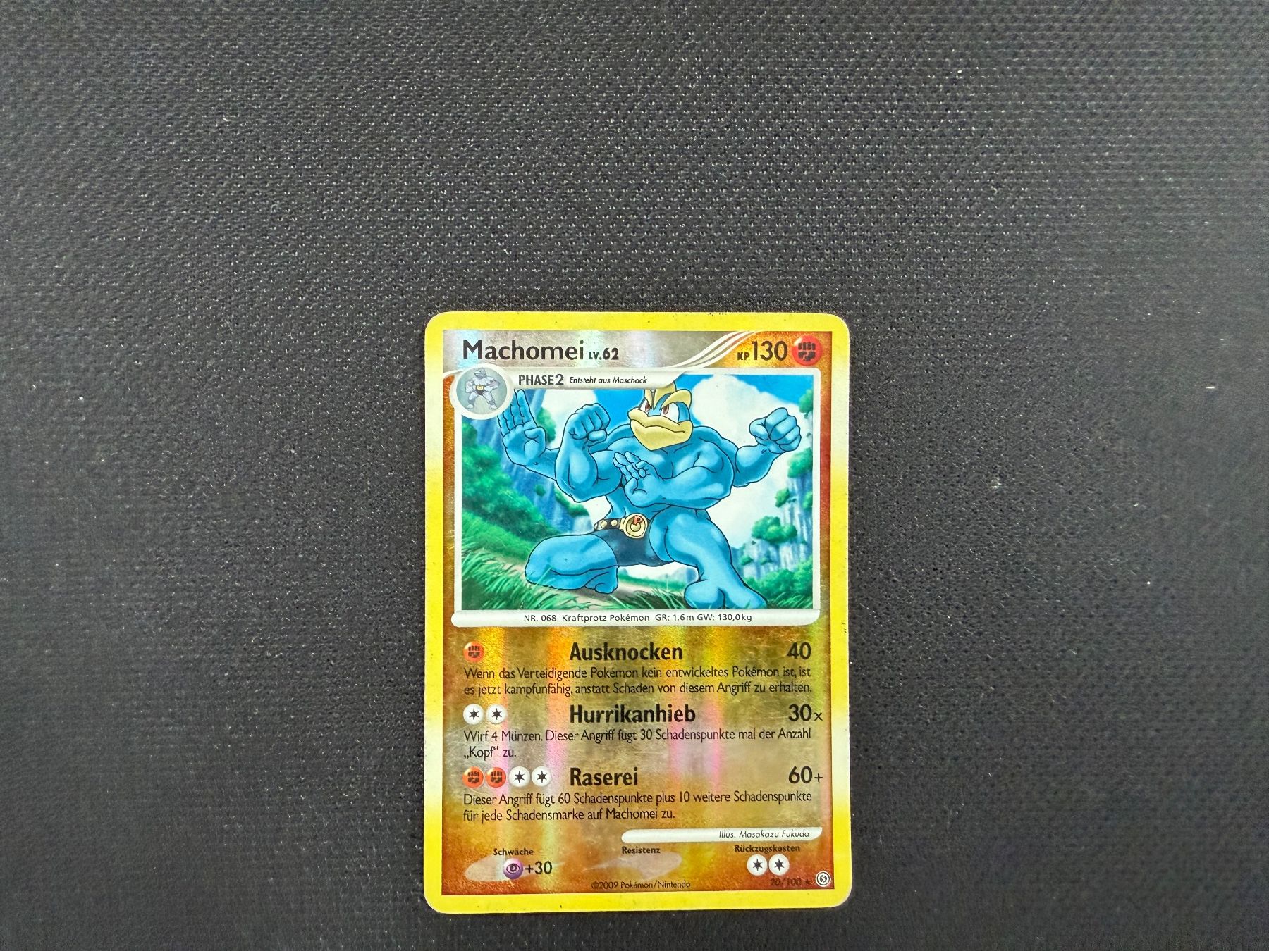 Pokémon Carte collezionabili: Machomei 20/100 Reverse Holo – Usato da Zürich venduto da mountainwizard00