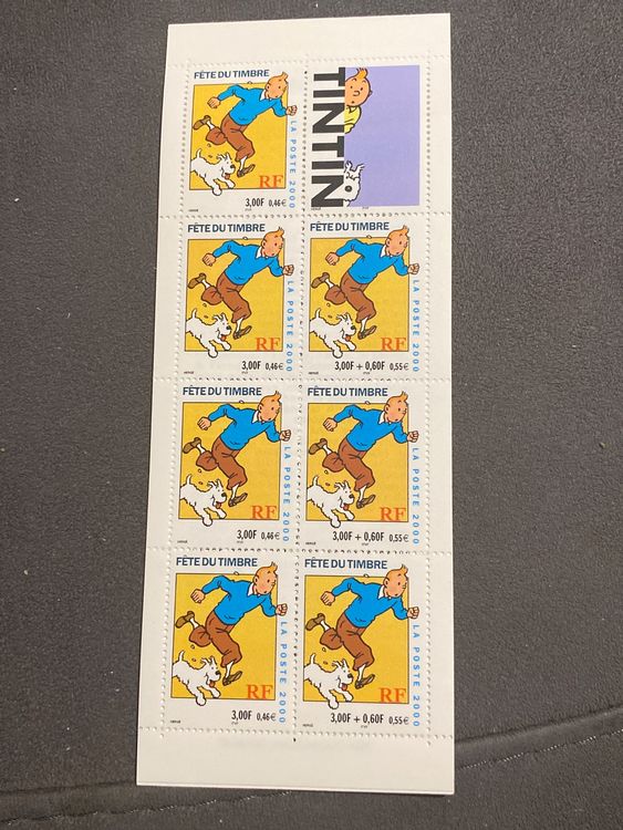 Carnet de timbres Tintin - Fête du timbre 2000 - RARE! (Neuf (Voir