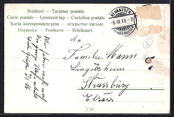 Cartes postales: Schaffhausen, Schifflände mit Munoth, P – D'occasion à Berlin par bartko-reher 1
