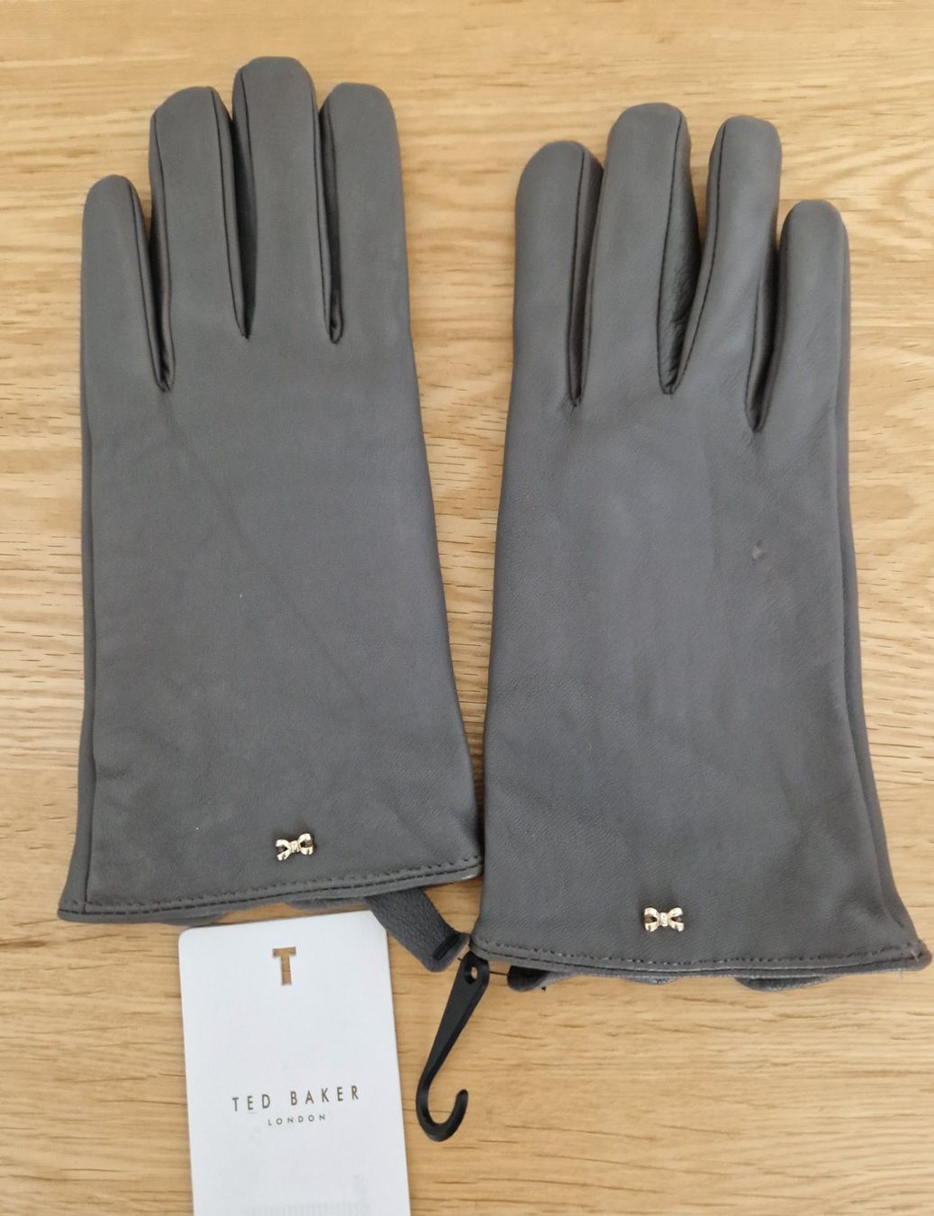 Guanti & manicotti: Ted Baker Handschuhe Leder Wolle Grau – Nuovo (secondo la descrizione) da Erlinsbach SO venduto da ULIKH