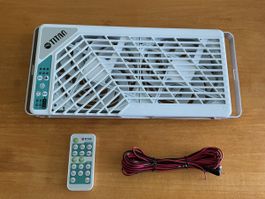 Titan Twin Window Fan mit Fernbedienung für Wohnmobil 12 V.