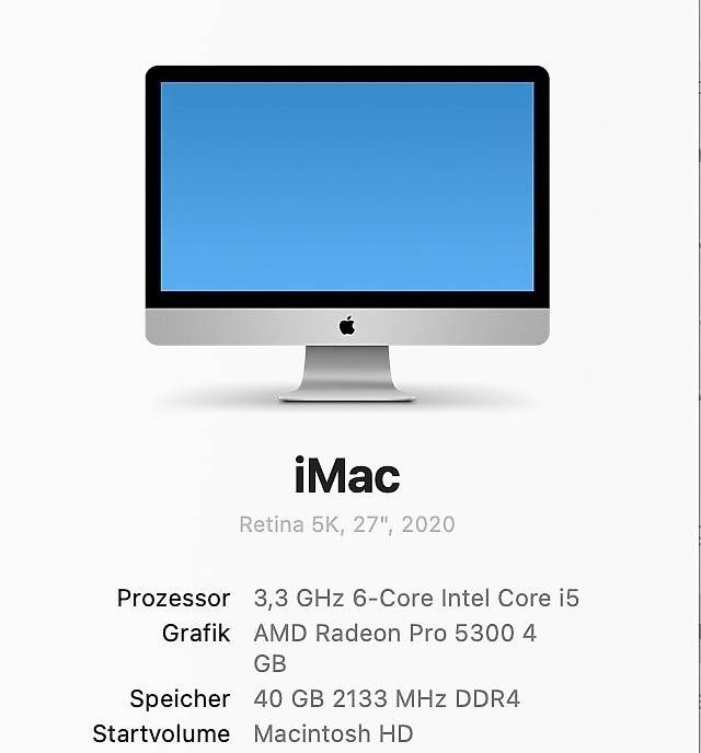 Apple PC: Apple iMac 2020 Retina 5K 27'' 2TB SSD – Usato da Wangen SZ venduto da Oli2222 4