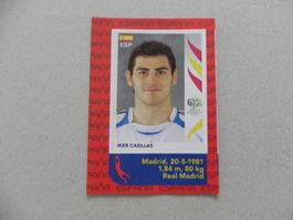 Orginal Panini Fussball Sammelbild Spanien Iker Casillas